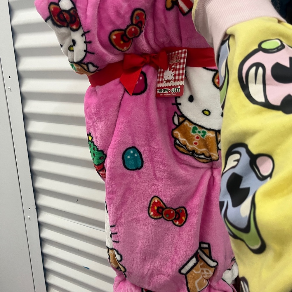 Hello Kitty Set Of 2 Christmas Throws